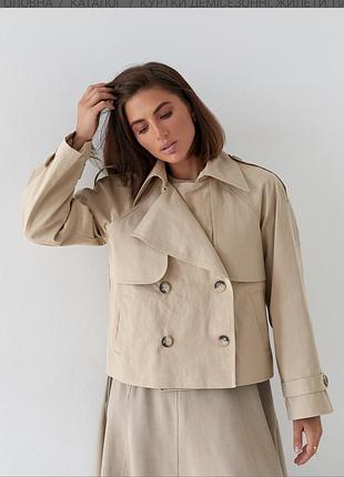 Стильні вкорочені тренчі