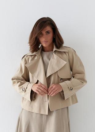 Стильні вкорочені тренчі