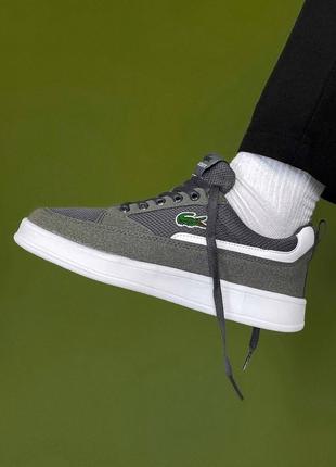 Lacoste joggeur silver кросівки чоловічі8 фото