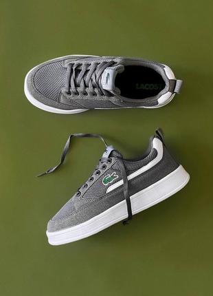 Lacoste joggeur silver кросівки чоловічі