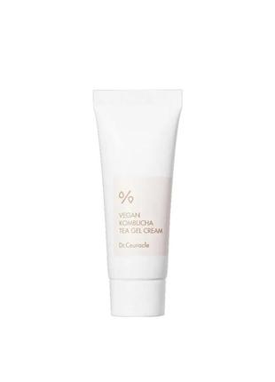 Веганский крем-гель с экстрактом комбучи dr.ceuracle vegan kombucha tea gel cream, 15 мл