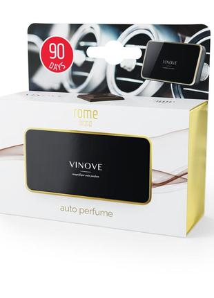 Ароматизатор дизайну для автомобіля vinove original rome | рим чорний із золотом