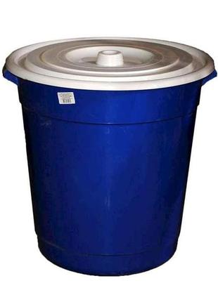 Відро пл. 40л з кришкою сине тм консенсус