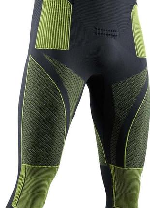 Термоштани x-bionic energy accumulator 4.0 pants 3/4 men charcoal / yellow розмір int-s