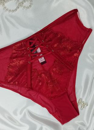 Uk 14 / сексуальные высокие красные прозрачные кружевные трусики бразильян ann summers нюансик!4 фото