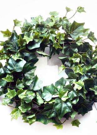 Венок весенний на дверь из искусственного плюща 35 см