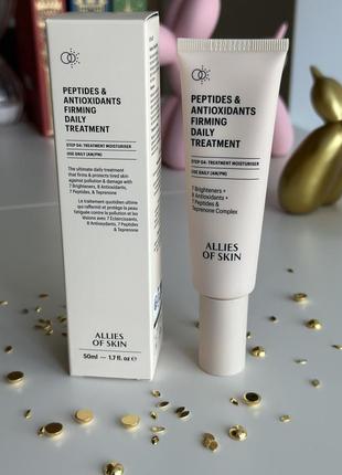 Пептидний антиоксидантний крем для обличчя allies of skin peptides & antioxidants firming daily treatment
