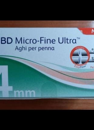 Інсулінові голки micro fine ultra 4 mm.3 фото