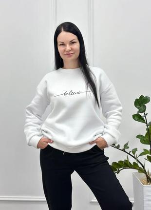Женский свитшот на флисе "image" турция | норма и батал