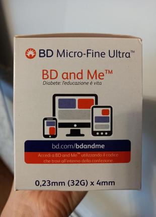 Инсулиновые иглы micro fine ultra 4mm.5 фото