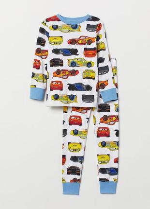 Хлопковая пижама фирмы h&m размер 122-128 см, 6-8 лет