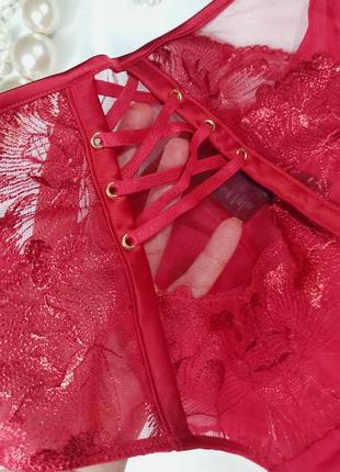Uk 14  / сексуальні високі червоні прозорі мереживні трусики бразильян  ann summers нюансик!6 фото