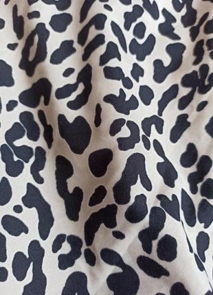 Леопардовая блуза с рюшами/оборками4 фото