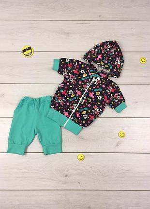 Летний костюм для девочки 6-7 рочков рост 116-122 см размер 36