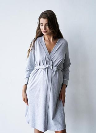 Халат для вагітних та годуючих матусь "soft&lace" "мамин дім"