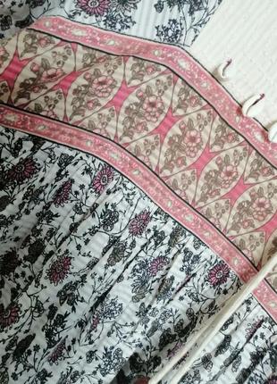 Платье zara м - xl оверсайз хлопок ракушки длинное8 фото