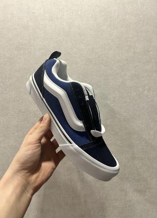 Кеди vans knu skool black blue оригінал дутыши