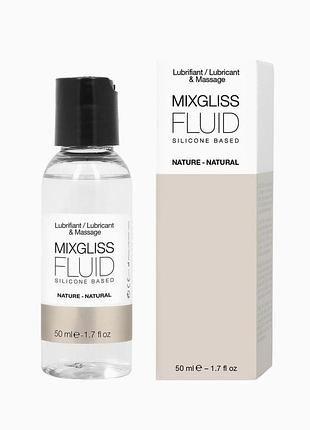Лубрикант на силіконовій основі mixgliss fluid nature (50 мл) без запаху 18+