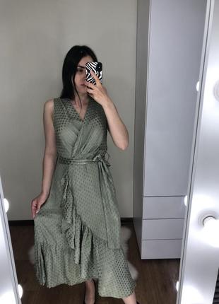 Шикарное платье сарафан натуральное миди-платье2 фото