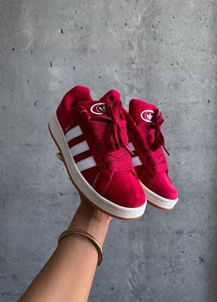 Женские кроссовки adidas campus 00s “red ”1 фото