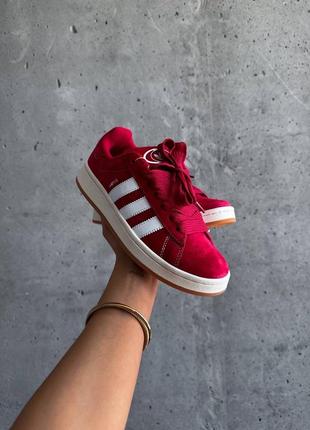 Женские кроссовки adidas campus 00s “red ”5 фото