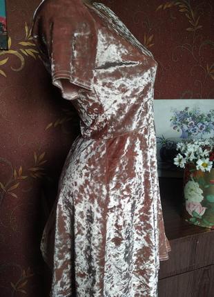 Бархатное короткое платье от missguided4 фото