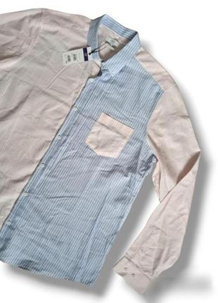 Стильная мужская рубашка в полоску разные цвета большой размер батал3 фото