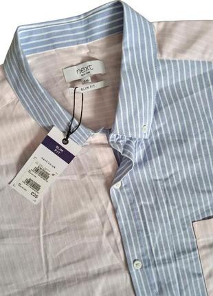 Стильная мужская рубашка в полоску разные цвета большой размер батал4 фото