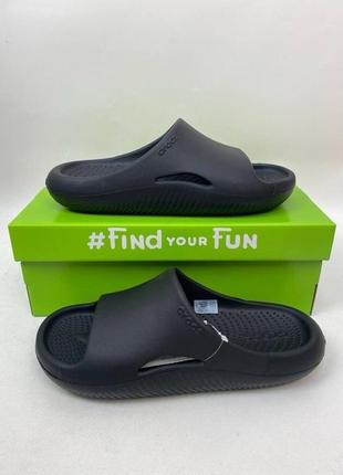 Шлепанцы крокс кроксы унисекс crocs mellow slide слайды (р. 36-46)6 фото