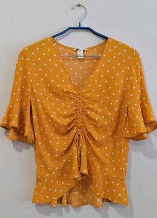 Блузка с воланами h&m3 фото