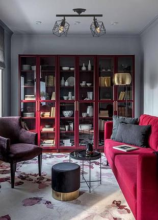 Потолочная люстра с двумя черными плафонами 56-xpr101f-2 bk2 фото