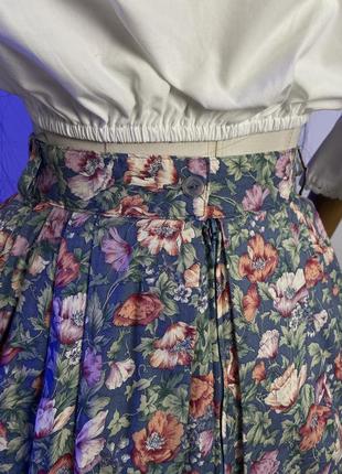 Винтажная эксклюзивная хлопковая пышная длинная юбка в этно стиле юбка к украинскому строю в стиле laura ashley8 фото