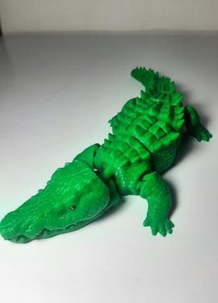 Игрушка крокодил гибкая3 фото