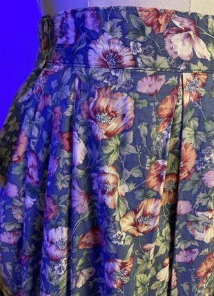 Винтажная эксклюзивная хлопковая пышная длинная юбка в этно стиле юбка к украинскому строю в стиле laura ashley3 фото