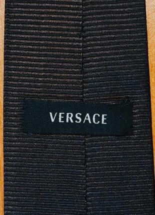 Винтажный мужской шелковый галстук, versace (италия).3 фото