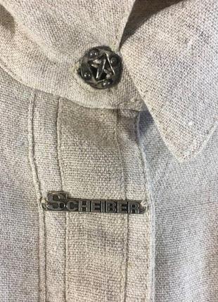 Scheiber льняная с вискозой австрийская рубашка этатно бохо6 фото