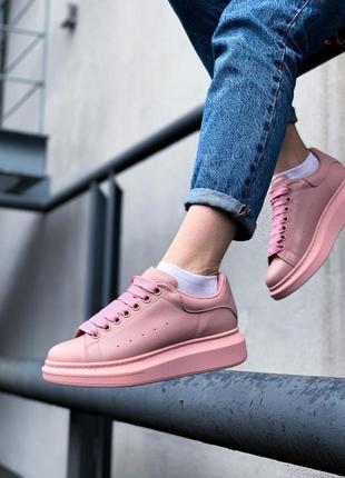 Кроссовки в стиле alexander maqueen pink10 фото