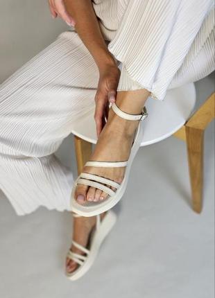 Кожаные босоножки сандалии из натуральной кожи3 фото