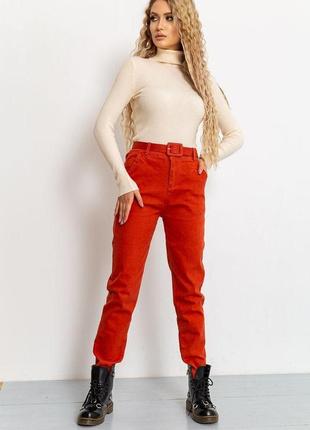 Штани жіночі, колір теракотовий, 131r1111 фото