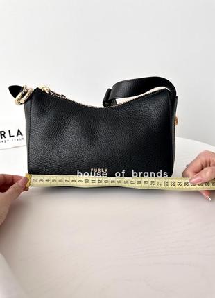 Жіноча брендова шкіряна сумка furla skye hobo оригінал сумочка хобо на плече фурла на подарунок дружині подарунок дівчині8 фото