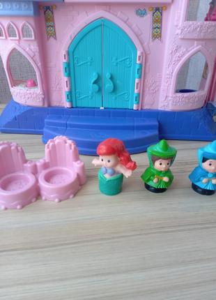 Интерактивный замок fisher-price little people disney princess songs palace2 фото