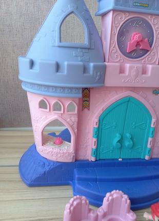 Интерактивный замок fisher-price little people disney princess songs palace3 фото