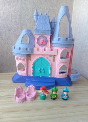 Интерактивный замок fisher-price little people disney princess songs palace1 фото