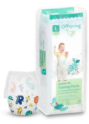 Підгузки-трусики offspring розмір l (9-14 кг) 36 шт, літери