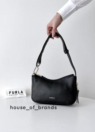 Жіноча брендова шкіряна сумка furla skye hobo оригінал сумочка хобо на плече фурла на подарунок дружині подарунок дівчині1 фото