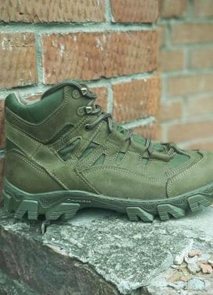 Мужские тактические ботинки, кроссовки. олива, хаки. натуральная кожа. 43р (28 см)
