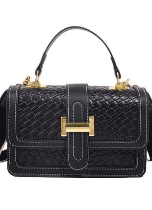 Женская классическая сумка кросс-боди через плечо черная