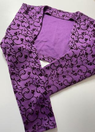 Красивое нарядное сиреневое фиолетовое платье и болеро праздничный нарядный комплект для девочки 4-8 лет10 фото