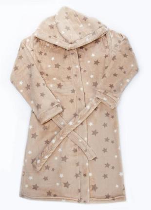 Халат дитячий махровий теплий велсофт для дівчаток