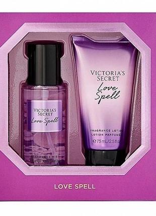 Набор лосьон+спрей victoria’s secret love spell